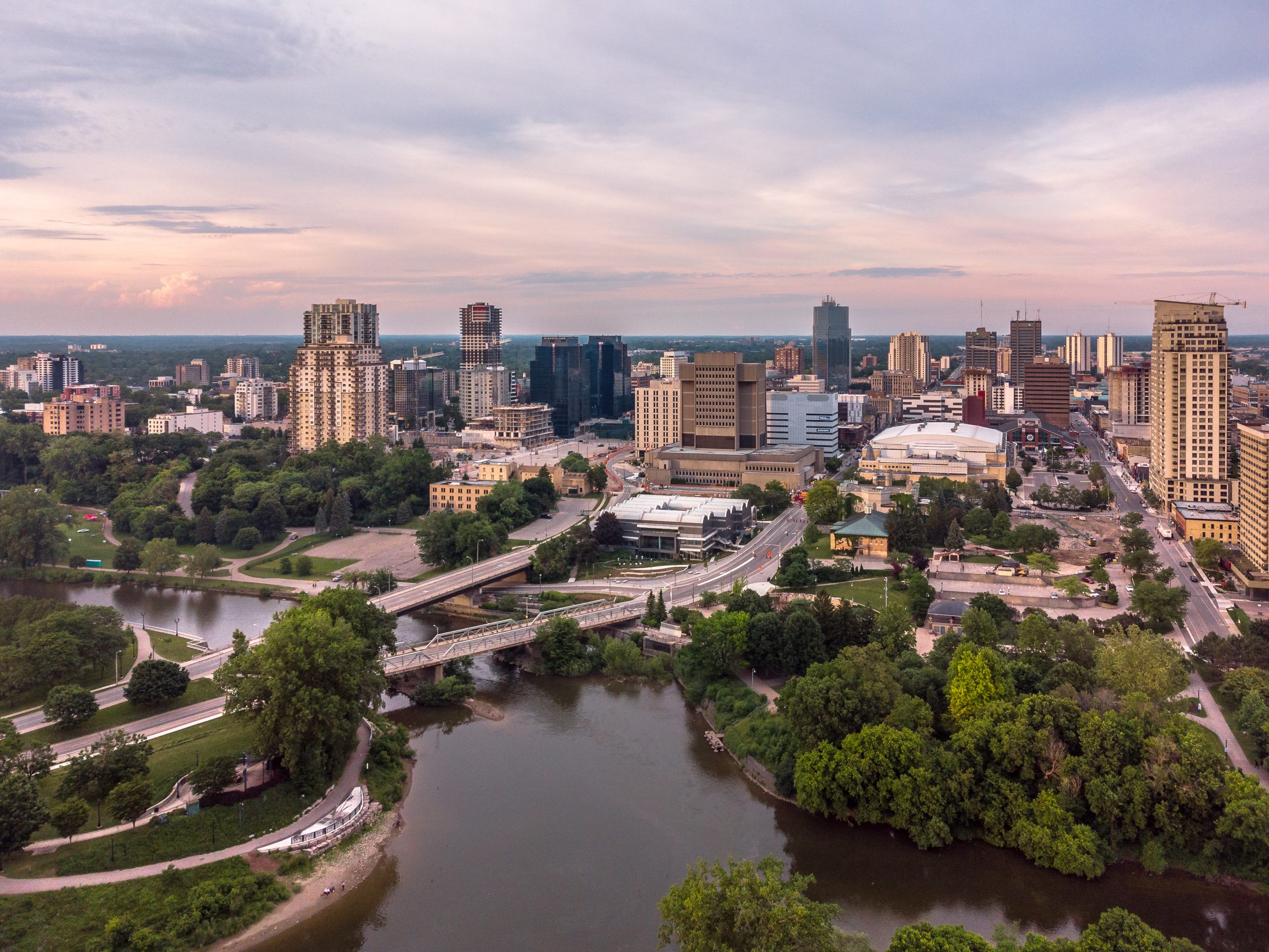 view of London Ontario downtown city